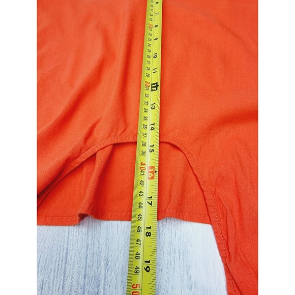 Lou & Grey For Loft Coral Linen Tank Top Small - Picture 7 of 8